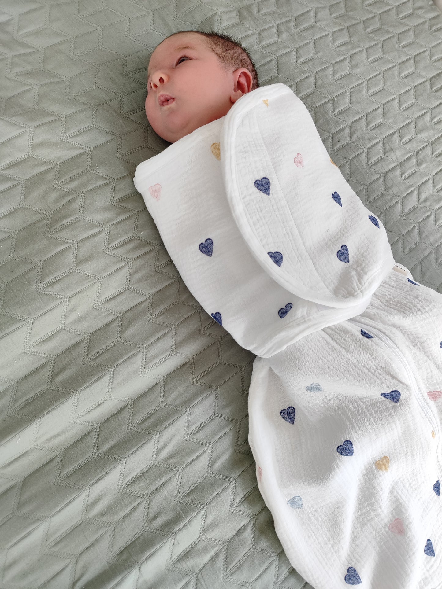 Dvisluoksnis Muslino miegmaišis - kokonas "Mylimukai"